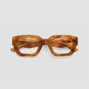Bonnie Clyde Karate Chunky Brown Tortoise Blue Light Glasses Frames